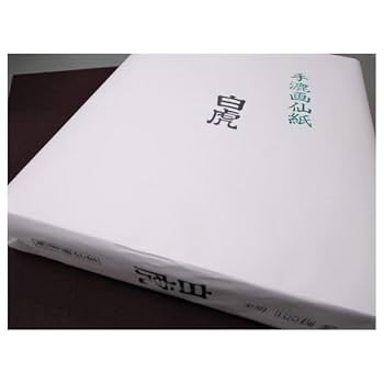 Amazon.co.jp: 書道紙 手漉き画仙紙【白虎 2×6尺(53×175cm)】50